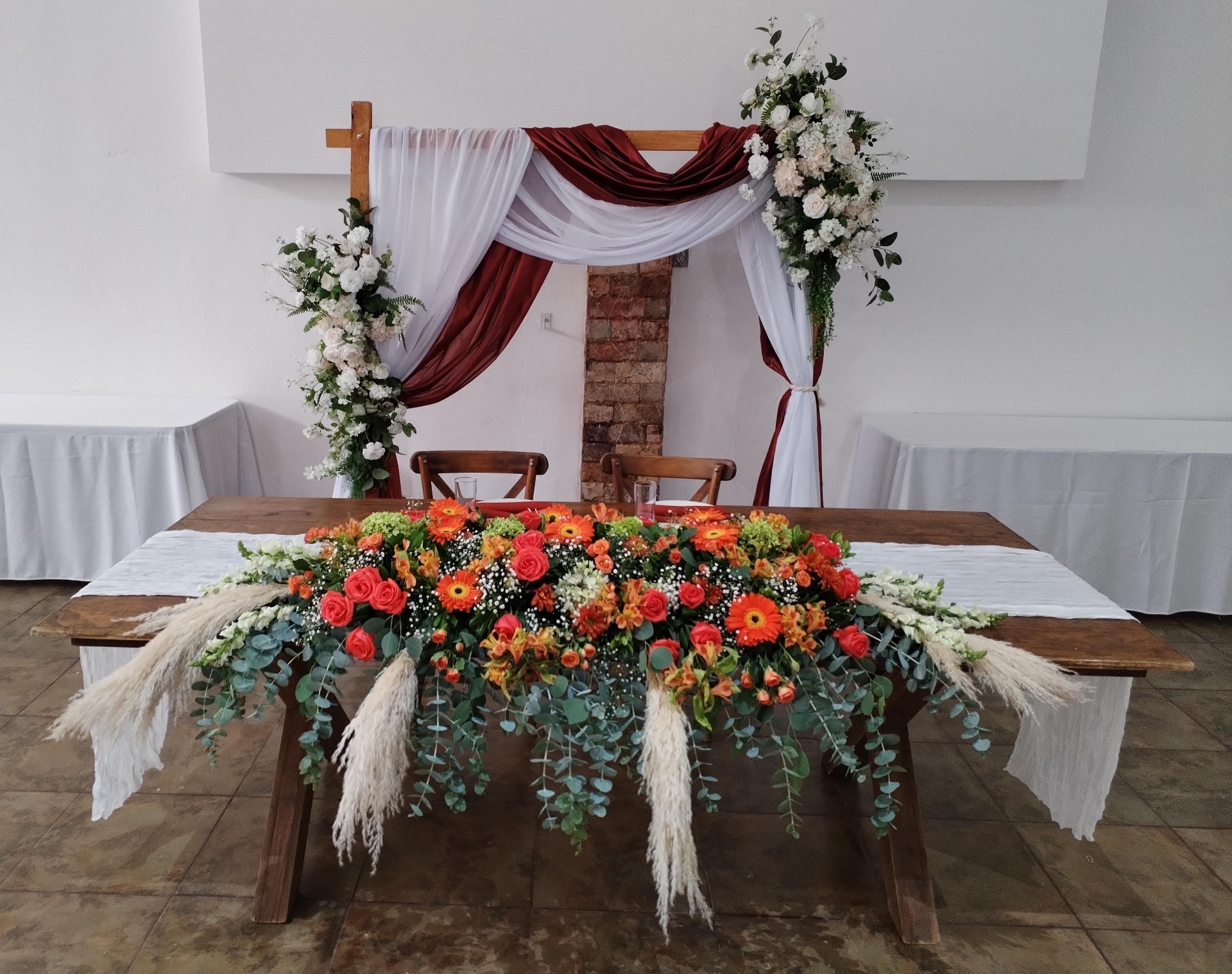 Montaje elegante en el salón